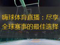 嗨球體育直播：盡享全球賽事的最佳選擇